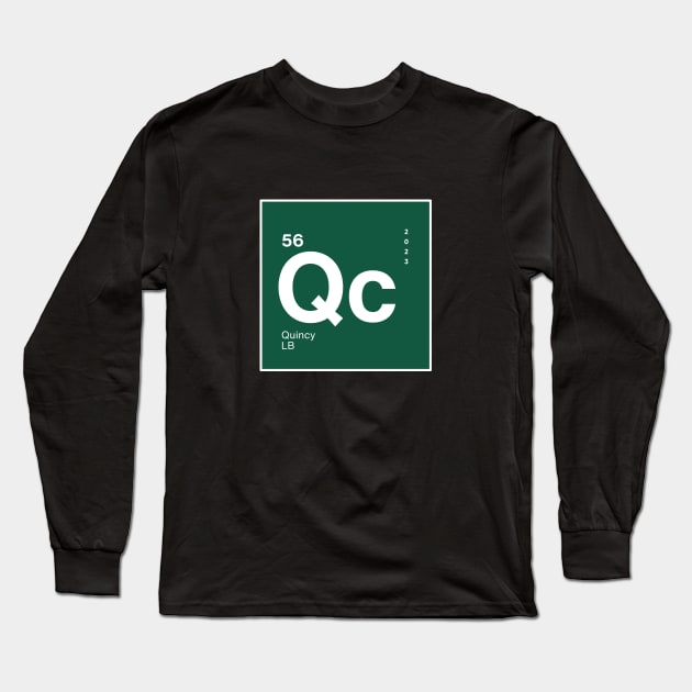 Quincy Williams NY Jets Periodic Table Element Long Sleeve T-Shirt by Sleepless in NY